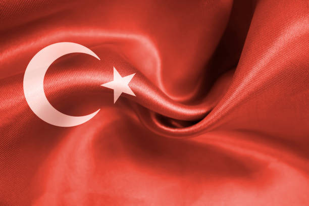 istock Turkey national flag silk background 1382533935