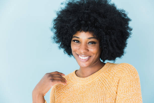 istock Studio shot beautiful young woman with engaging smile 1382551354