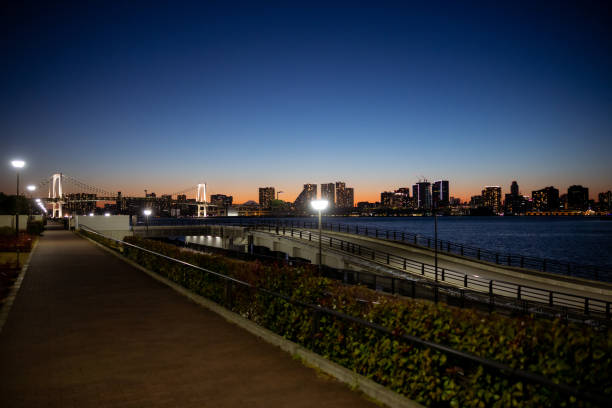 istock Blue hour at Tokyo bay 1382563633