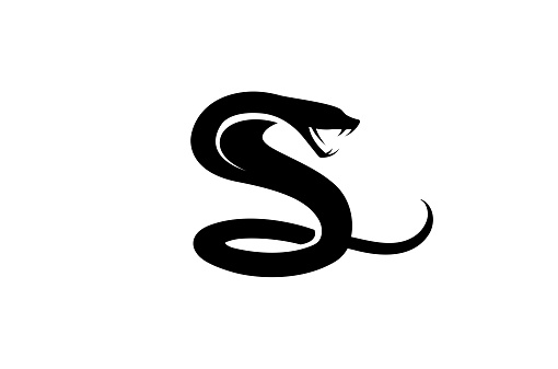 Creative Serpent Cobra Head  Design Vector Symbol Illustration