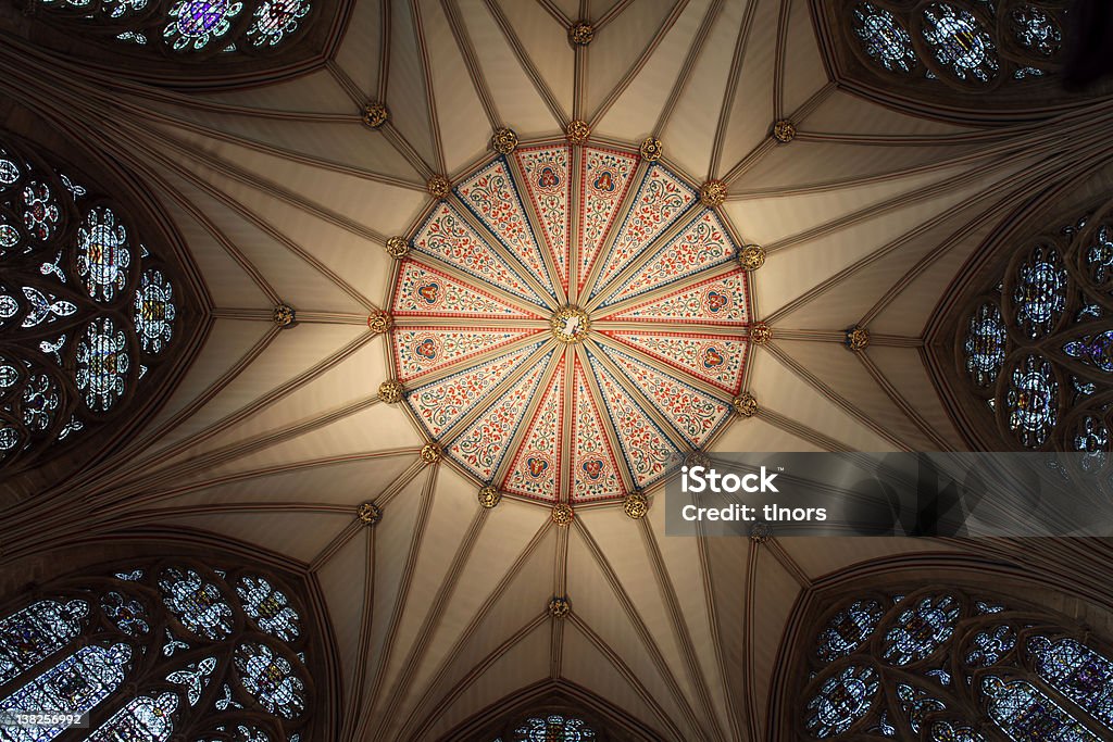 churh 잉글랜드 내륙발, 요크 민스터 화려한 천장용 - 로열티 프리 성당 스톡 사진