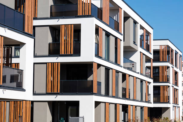 istock Modern New Architecture, Apartment Buildings 1382632628