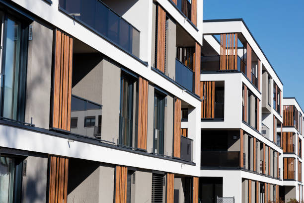 istock Modern New Architecture, Apartment Buildings 1382632839