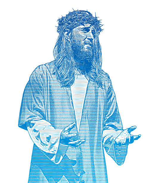 Jesus Robe Drawing 40+ Jesus White Robe Illustrations, Royalty-Free Vector Graphics & Clip ...