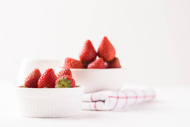 istock Strawberry fruit from local market on white background 1382652177