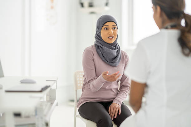 istock Muslim Woman at the Doctors 1382661937