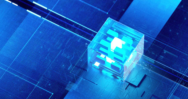 istock 3D rendering of cyberpunk AI. Circuit board. Technology background. Central Computer Processors CPU and GPU concept. Motherboard digital chip. Tech science background. 1382662086
