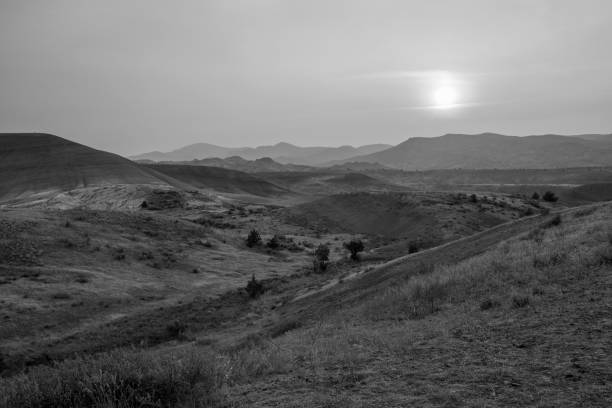 Sunrise at Painted Hills Unit, John Day Fossil Beds National Monument, Oregon, USA