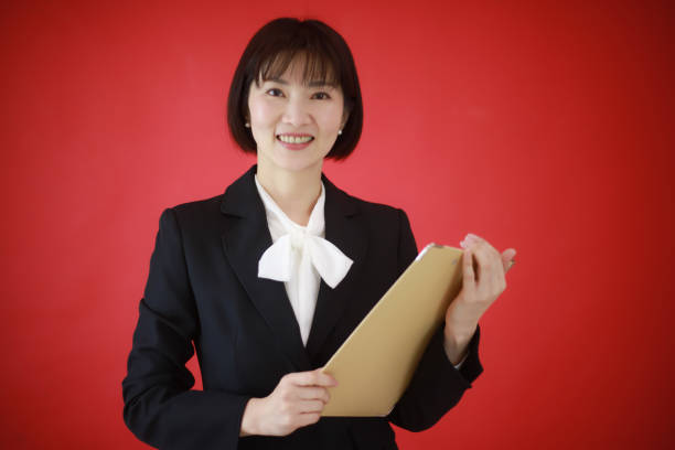 businesswoman elegance blonde modern clipboard bag job casual coffee break portrait