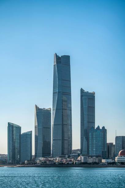 istock Qingdao coastline modern skyscraper street view 1382702159