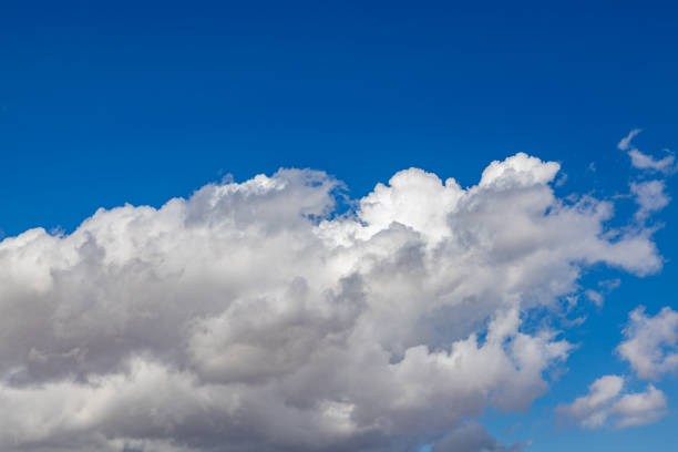 Blue sky and unique scenery with clouds