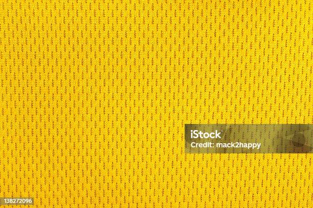 Yellow Polyester Nylon Sportswear Texture Stock Photo - Download Image Now - Sport, Textured Effect, Textile