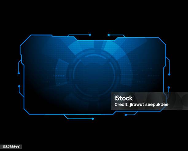Photo Frame Computer Science Template Technology Screen Frame Science Illustration Stock ...