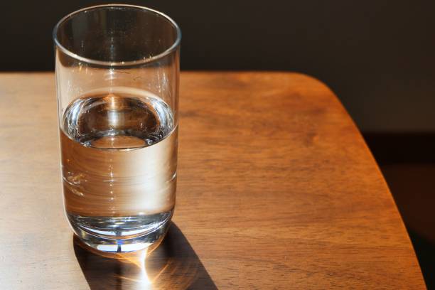 istock A cup of water placed on the table 1382764479