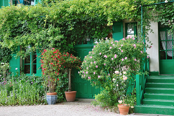 Claude Monet's home in Giverny stock photo