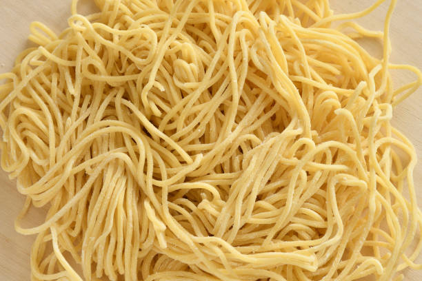 istock Japanese ramen noodle on a wood plate 1382808941