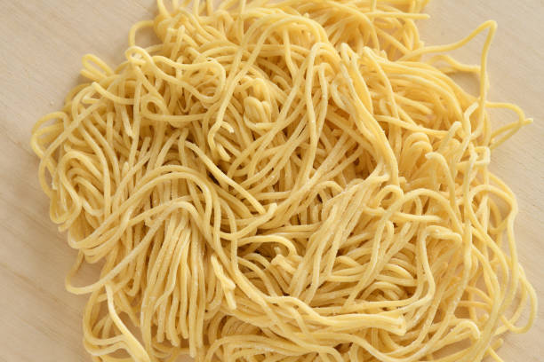 istock Japanese ramen noodle on a wood plate 1382808990