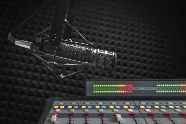 istock Professional microphone and sound mixer 1382810292