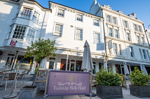 Tunbridge Wells Hotel on The Pantiles at Royal Tunbridge Wells in Kent, England. This is a commercial location.