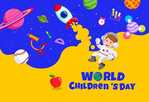 world Children's Day , back to school, design template banner