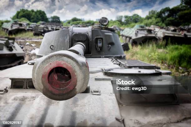 Discarded Russian Military Equipment Stock Photo - Download Image Now - Ukraine, War, Russian Military