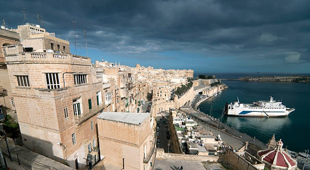 istock Panoramic view of La Valletta with dramatic blue sky, Malta 138283371