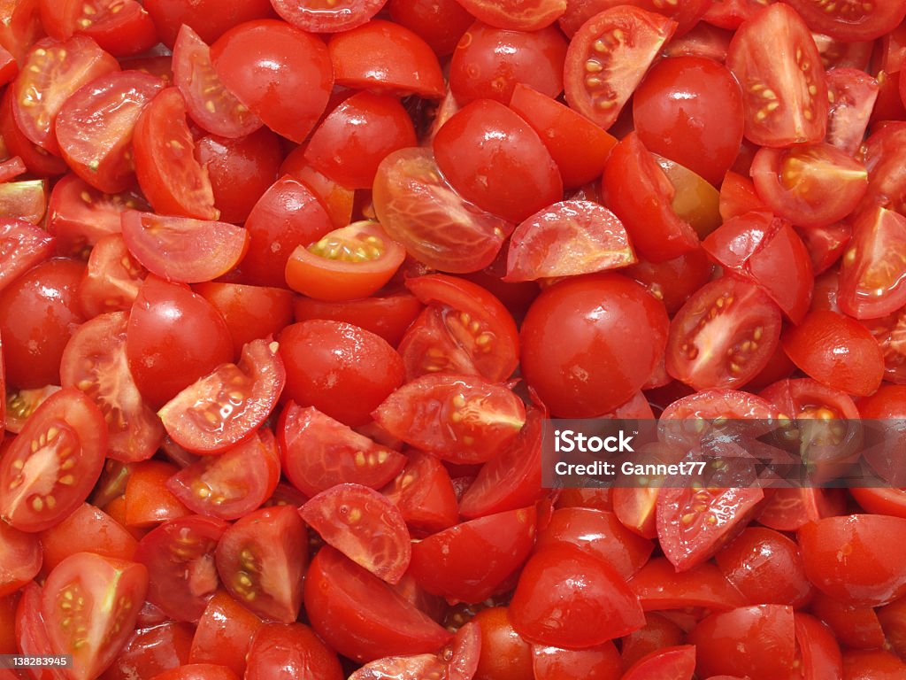 Chopped Tomatoes Close up on chopped tomatoes Tomato Stock Photo