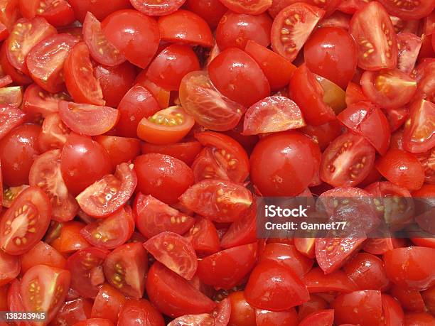 Chopped Tomatoes Stock Photo - Download Image Now - Tomato, Chopped Food, Beefsteak Tomato