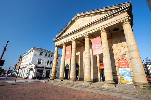 Liverpool, UK - May 17 2018: Walker Art Gallery at William Brown Street in Liverpool City centre, one of the largest art collections in England dates from 1819