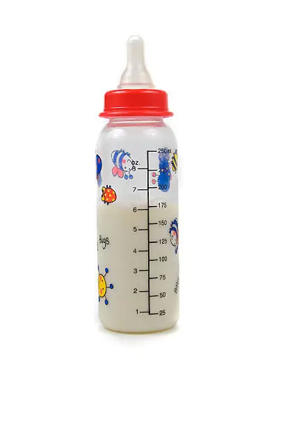 An isolated bottle for babies