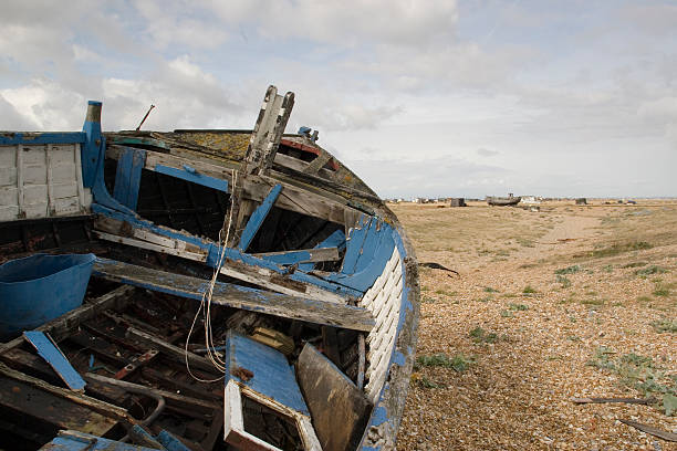 Old Boat Close up stock photo