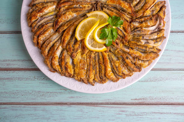 istock Fried Anchovies (Turkish Name: Hamsi Tava) 1382857135