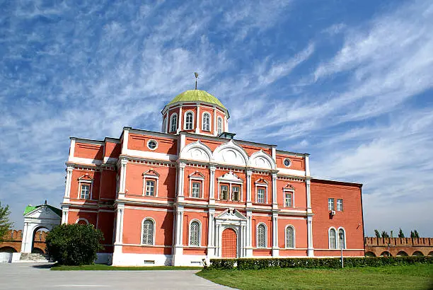 Bogoyavlenskiy Cathedral of the Tula Kremlin in summer. Russia