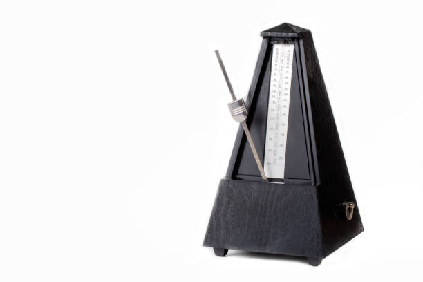 istock Metronome in action isolated and on a plain background 1382867267