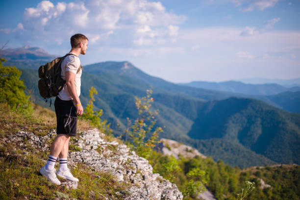 istock Breathing the fresh mountain air. 1382872878