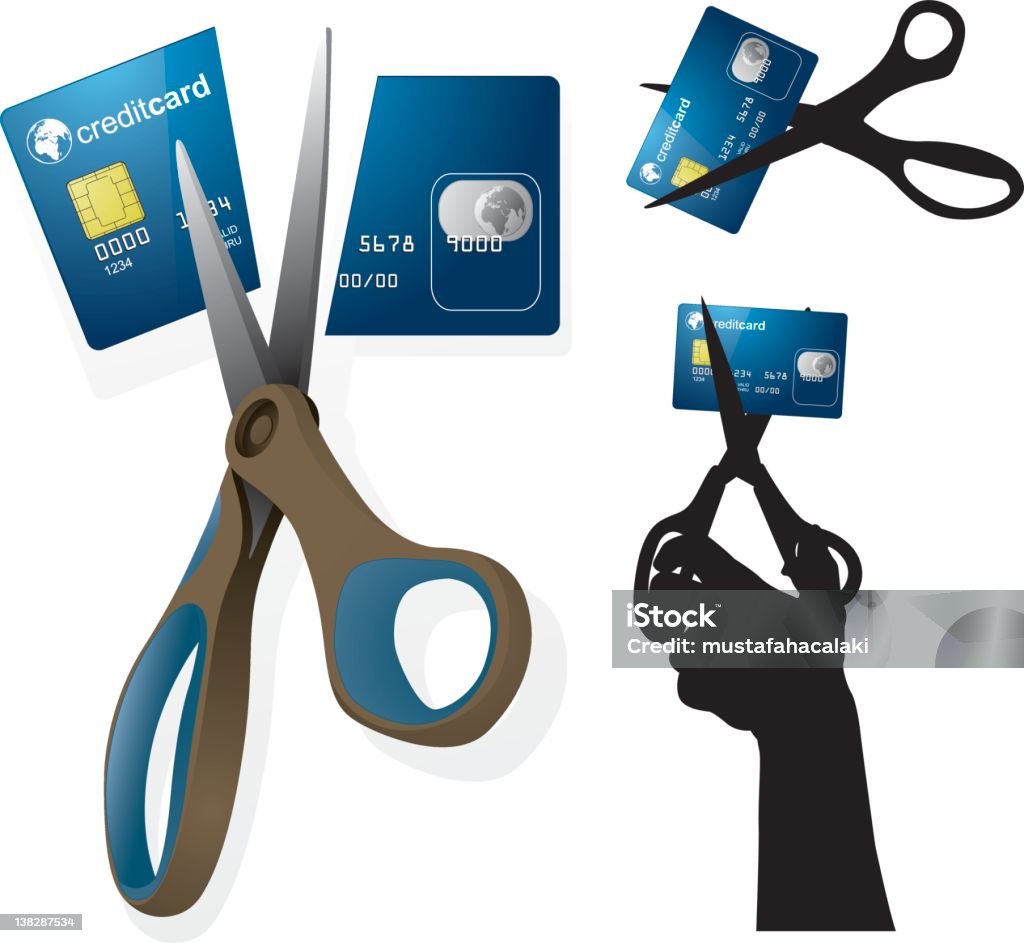 Cartão de crédito - Vetor de Cartão de crédito royalty-free