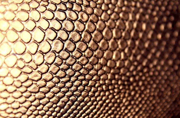 istock Texture of shiny artificial leather under brown snake 1382894047