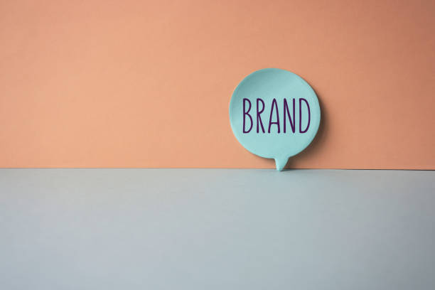 The word of Brand on speech bubble