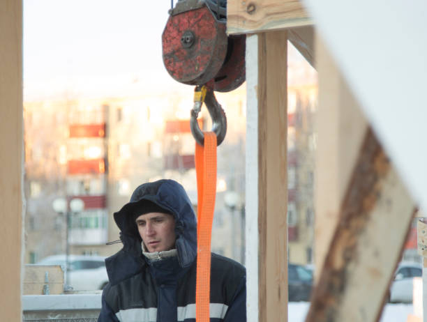 istock Portrait of a worker at a construction site 1382903053