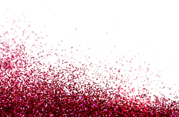 istock Abstract background. on white paper lie burgundy sparkles with space for text. 1382905309