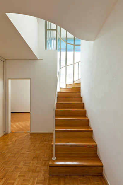 istock interior duplex, wooden stairs 138290705
