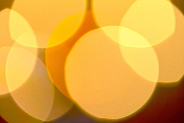 orange bokeh from orange lighting for background and inspiration post card and celebrate