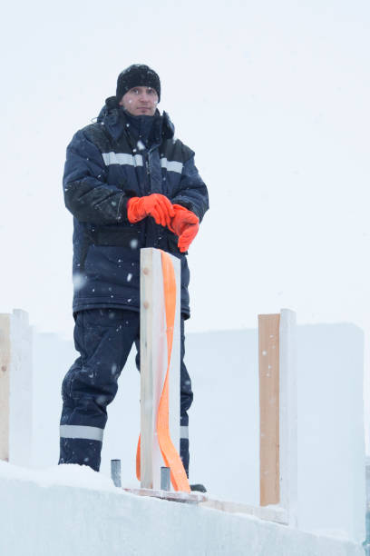 istock Portrait of a worker at a construction site 1382912611