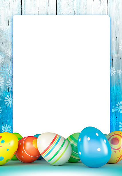 Easter frame stock photo