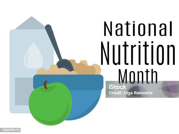 Bulan Nutrisi Nasional Ide Untuk Poster Spanduk Selebaran Atau Kartu Bulan Nutrisi Nasional Ide Untuk Poster Spanduk Selebaran Atau Kartu
