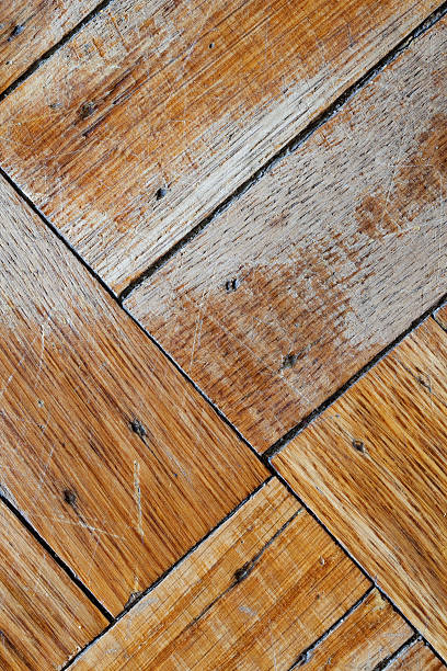 istock Faded and Scuffed Wood Floor (portrait view) 138294053