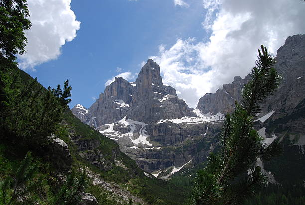 Italian alpes dolomíticos - foto de stock