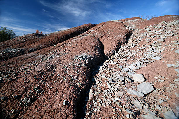 Cracked Earth - Clay of the Badlands 2 stock photo