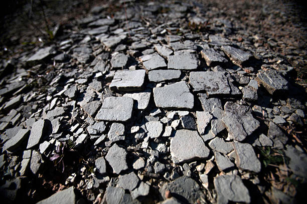 Cracked Earth - Clay of the Badlands stock photo