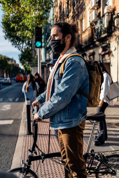 istock Man Using Bike in the City 1382946564